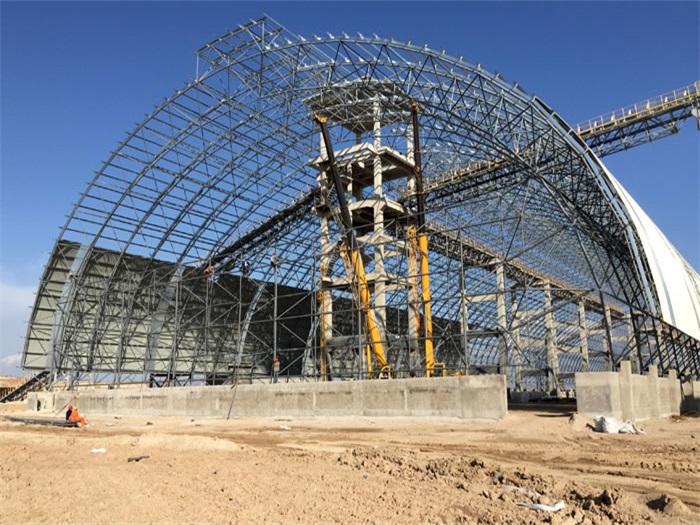 瑞昌煤机油桶翘工程网架